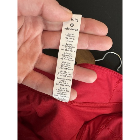 Lululemon Speed Up 2.5" Shorts Women's 6 Red Athletic Lined Active gym - Picture 4 of 10